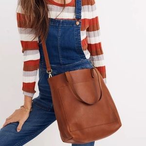 Madewell The Medium Transport Tote Bag in English Saddle